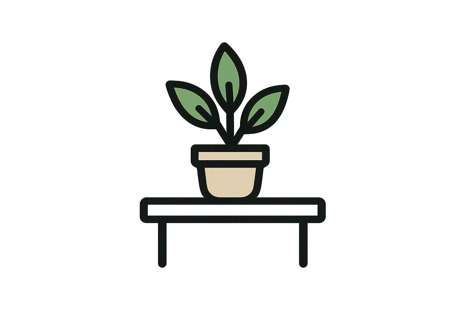 Desk pot icon